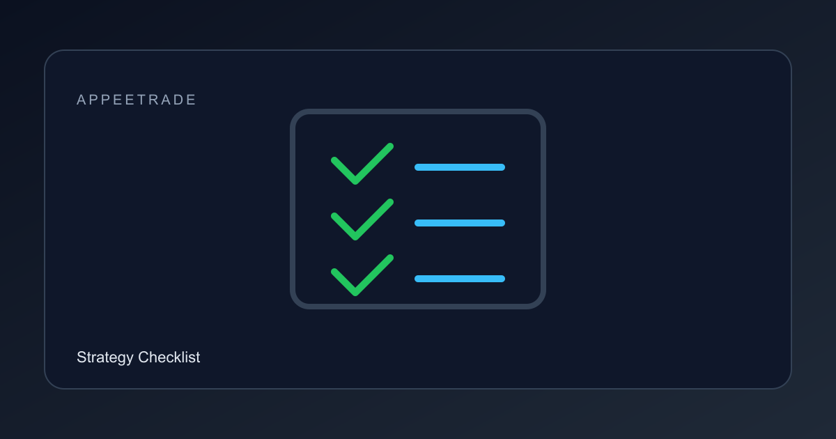 Strategy Design Checklist